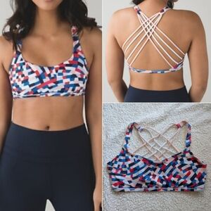 Lululemon Free To Be Wild Bra in Capoeria Multi Print - EUC, size 10